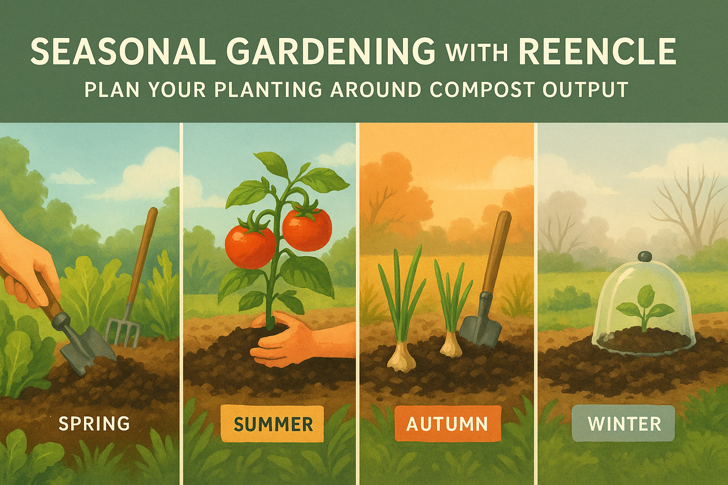 Seasonal Gardening with Reencle: Plan Your Planting Around Compost Output